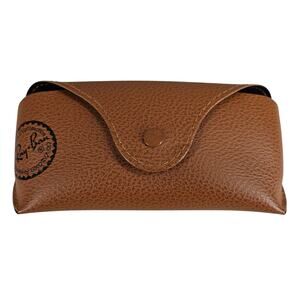 RAY-BAN BROWN LEATHER STYLE EYEGLASS / SUNGLASS CASE – CLASSIC VINTAGE FITS MOST